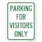 Signmission Parking for Visitors Only Heavy-Gauge Aluminum Rust Proof Parking Sign, 18" x 24", A-1824-23440 A-1824-23440 - alternate 1